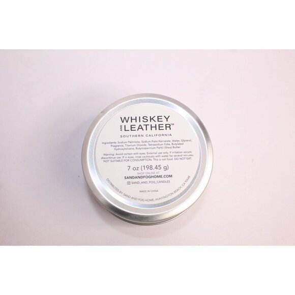 Whiskey and Leather Amberwood Soap Bar 7oz. Tin Sand & Fog Home New Sealed - Picture 2 of 7